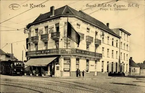 Ak Knokke Knocke Westflandern, Grand Hotel du Cygne, L. Tavernier