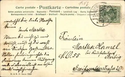 Ak Glückwunsch Weihnachten, Mistel, Notenblatt