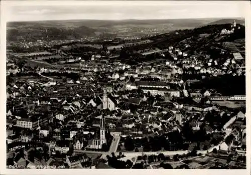 Ak Durlach Karlsruhe in Baden, Fliegeraufnahme