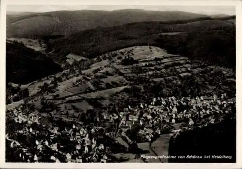 Ak Schönau bei Heidelberg Odenwald, Fliegeraufnahme