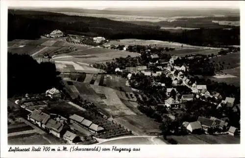 Ak Rodt Loßburg im Schwarzwald, Fliegeraufnahme