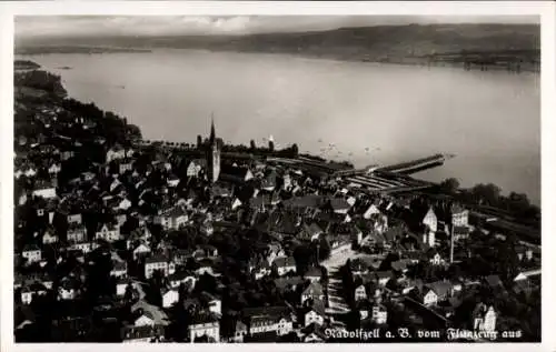 Ak Radolfzell am Bodensee, Luftaufnahme von Radolfzell, Bodensee, Stadtansicht,  
