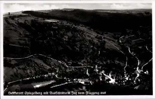Ak Spiegelberg in Württemberg, Flugzeugaufnahme