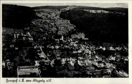 Ak Grenzach Wyhlen in Baden Württemberg, Fliegeraufnahme