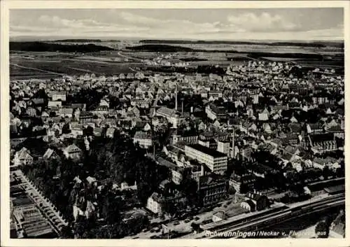 Ak Schwenningen am Neckar, Fliegeraufnahme
