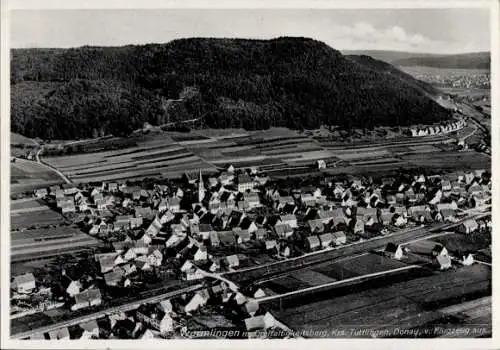 Ak Rottweil am Neckar, Luftbild, Dreifaltigkeitsberg, Krs. Tuttlingen, Stadtansicht, Felder