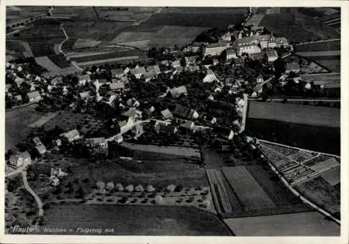 Ak Reute Bad Waldsee in Oberschwaben Württemberg, Fliegeraufnahme