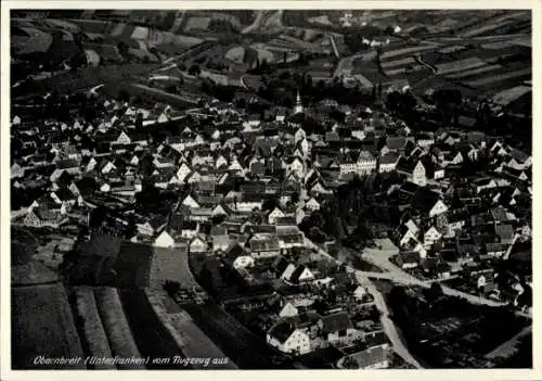 Ak Obernbreit in Unterfranken, Fliegeraufnahme