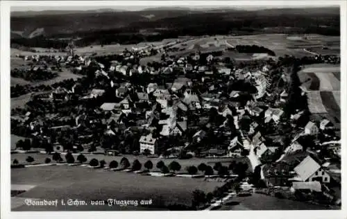 Ak Bonndorf im Schwarzwald, Fliegeraufnahme