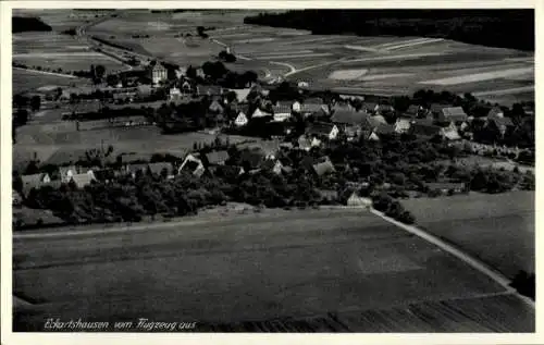 Ak Eckartshausen Ilshofen in Württemberg, Fliegeraufnahme