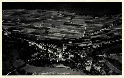 Ak Oberschwandorf Haiterbach im Schwarzwald, Fliegeraufnahme
