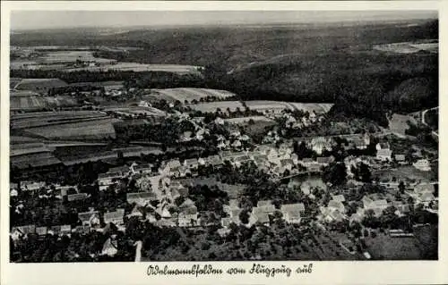 Ak Adelmannsfelden in Württemberg, Luftaufnahme von  Landschaft, Häuser, Bäume