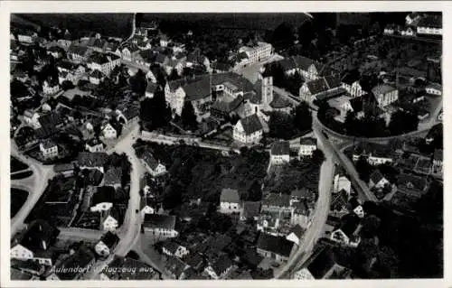Ak Aulendorf in Württemberg, Fliegeraufnahme