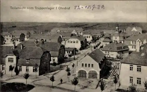 Ak Ohrdruf Thüringen, Truppenlager I mit Landschaft 
