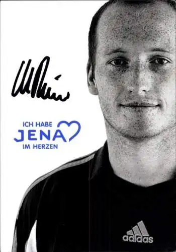 Autogrammkarte Fußballer Marco Riemer, FC Carl Zeiss Jena, Autogramm
