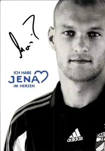 Autogrammkarte Fußballer Alexander Moritz, FC Carl Zeiss Jena, Autogramm