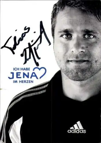 Autogrammkarte Fußballer Tobias Kurbjuweit, FC Carl Zeiss Jena, Autogramm