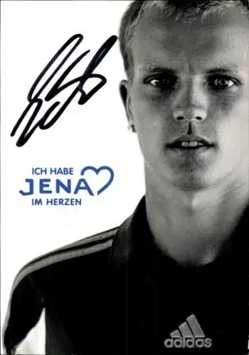 Autogrammkarte Fußballer René Eckhardt, FC Carl Zeiss Jena, Autogramm