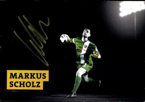 Autogrammkarte Fußballer Markus Scholz, SG Dynamo Dresden, Autogramm
