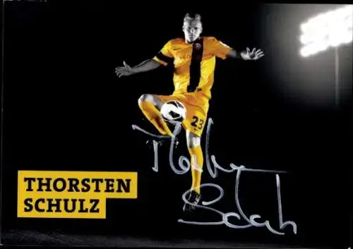 Autogrammkarte Fußballer Thorsten Schulz, SG Dynamo Dresden, Autogramm