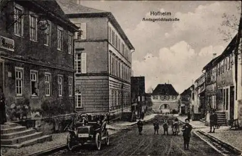 Ak Hofheim in Unterfranken, Amtsgerichtsstraße