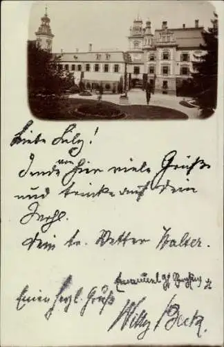 Foto Ak Au in der Hallertau Oberbayern, Teilansicht, Adelskorrespondenz