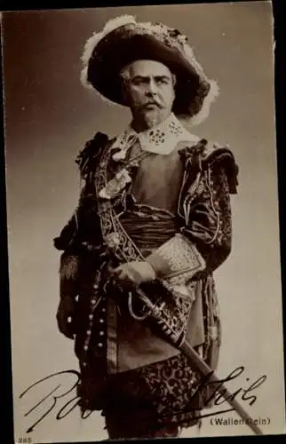 Foto Ak Schauspieler Robert Nhil, Wallenstein, Autogramm
