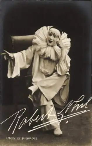 Foto Ak Schauspieler Robert Nhil als Noel de Pierrot, Autogramm, Schauspielhaus Hamburg