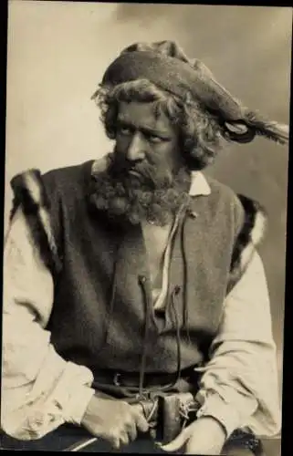 Foto Ak Schauspieler Alex Otto als Wilhelm Tell, Portrait, Schauspielhaus Hamburg