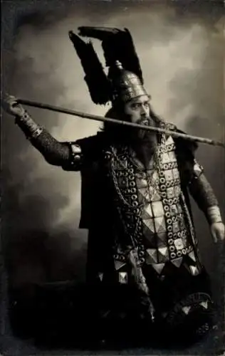 Foto Ak Schauspieler Alex Otto als Hagen von Tronje, Schauspielhaus Hamburg
