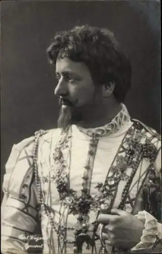 Foto Ak Schauspieler Carl Wagner als Egmont, Schauspielhaus Hamburg