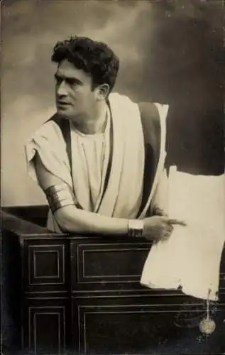 Foto Ak Schauspieler Max Montor, Seitenportrait, Schauspielhaus Hamburg
