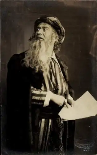 Foto Ak Schauspieler Max Montor, Shylock, Kaufmann von Venedig, Schauspielhaus Hamburg