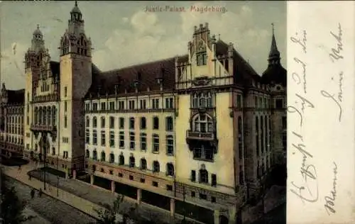 Ak Magdeburg an der Elbe, Justizpalast in Magdeburg