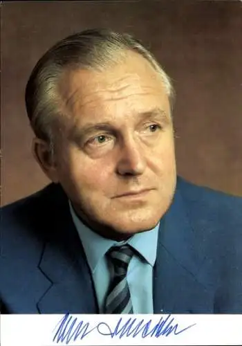 Ak Politiker Oscar Schneider, Portrait, Autogramm