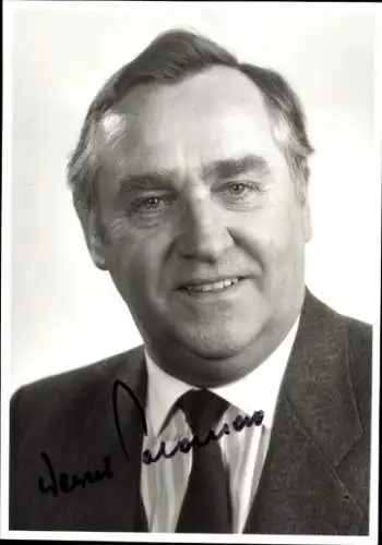 Foto Politiker Werner Salomon, Bezirksbürgermeister von Berlin-Spandau, Autogramm