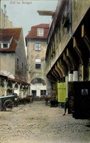 Ak Berlin Mitte, Hof im Krögel