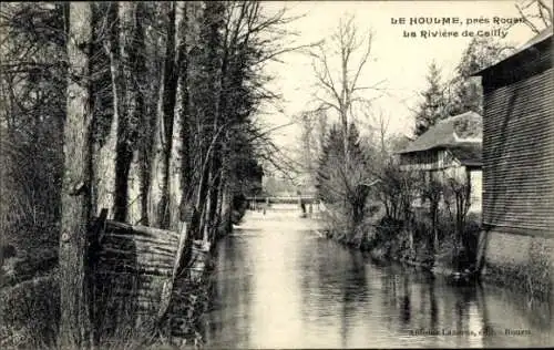 Ak Le Houlme Seine Maritime, Riviere de Cially