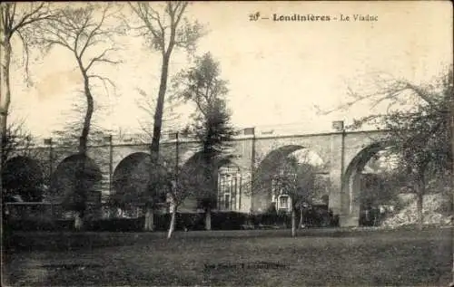 Ak Londinières Seine-Maritime Frankreich, Blick auf das Viadukt