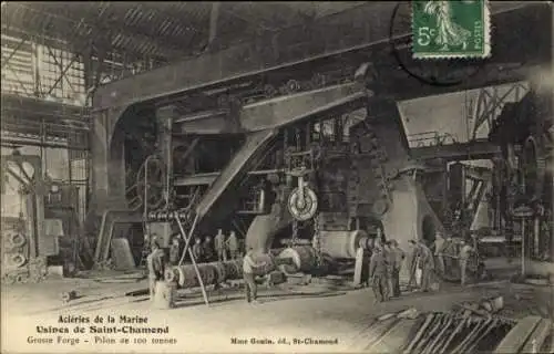 Ak Saint Chamond Loire, Acieries de la Marine, Usines, Grosse Forge