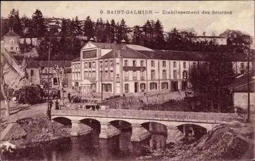 Ak Saint Galmier Loire, Etablissement des Sources