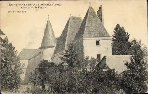 Ak Saint Martin d'Estréaux Loire, Chateau de la Fayolle