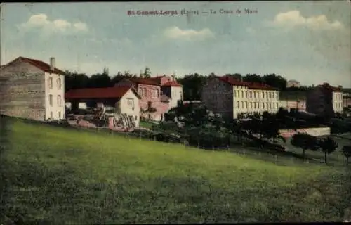 Ak St Genest-Lerpt Loire, La Croix de Mure