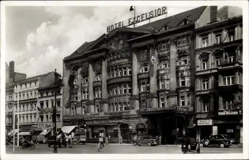 Ak Berlin Kreuzberg, Hotel Excelsior, historische Architektur, städtische...