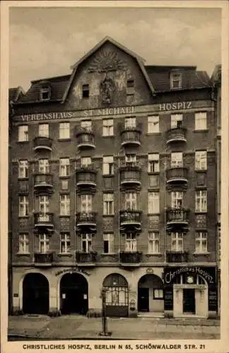 Ak Berlin Wedding Gesundbrunnen, Christliches Hospiz St. Michael, Schönwalder Straße 21