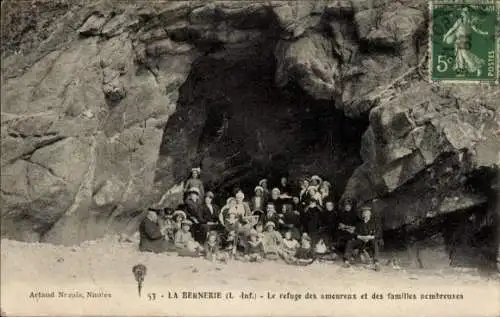 Ak La Bernerie en Retz Loire Atlantique, Le refuge des amoureux et des familles nombreuses