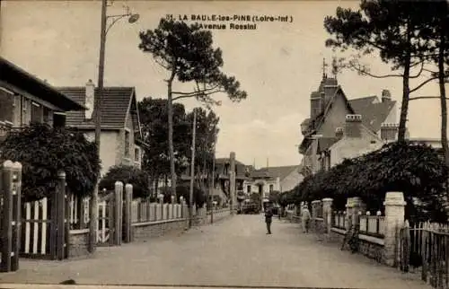 Ak La Baule les Pins Escoublac Loire Atlantique, Avenue Rossini