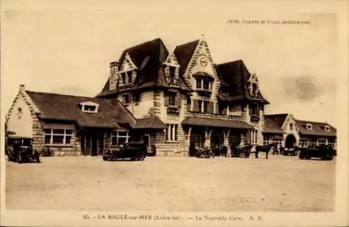 Ak La Baule sur Mer Loire Atlantique, La Nouvelle Gare