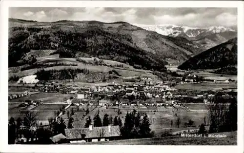 Ak Mitterdorf im Mürztal Steiermark, Gesamtansicht