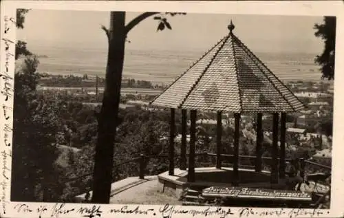 Ak Sternberg in Mecklenburg, Ausblick auf Landschaft, Pavillon, nostalgischer Charme